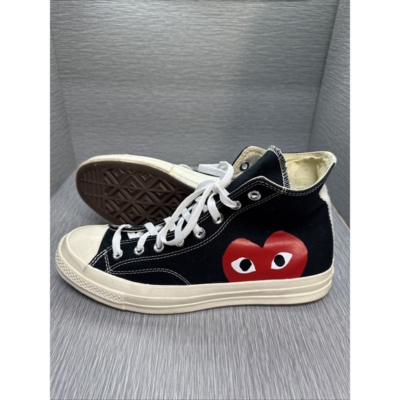 Converse Comme‎ des Garcons Play Chuck Taylor High Top Black Heart Men\'s 11 main image 4